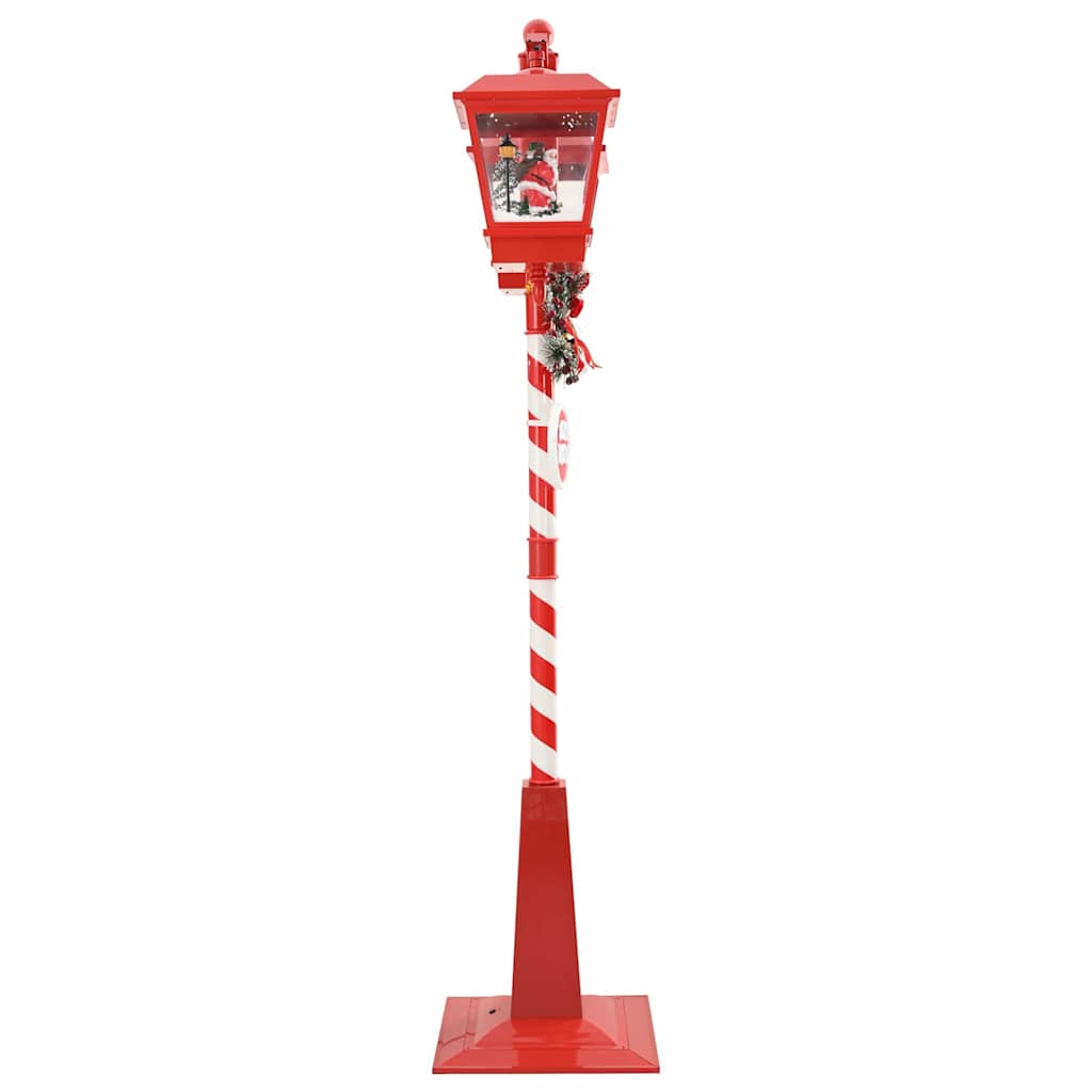 Chirstmas Street Lamp with 2 Lanterns Red 40.5 x 80 x 188 cm